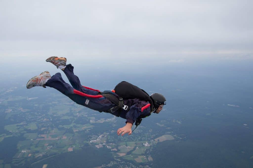 Odyssey Advisors's Actuarial Consultant, Francis Fraine skydiving